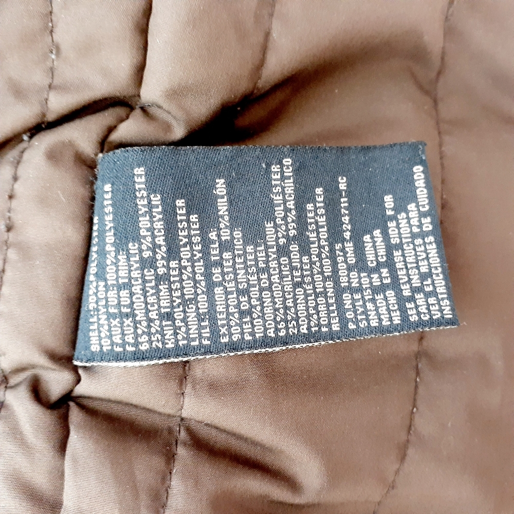 1 Madison Women's Faux Fur Hooded Parka Jacket - Picture 14 of 14